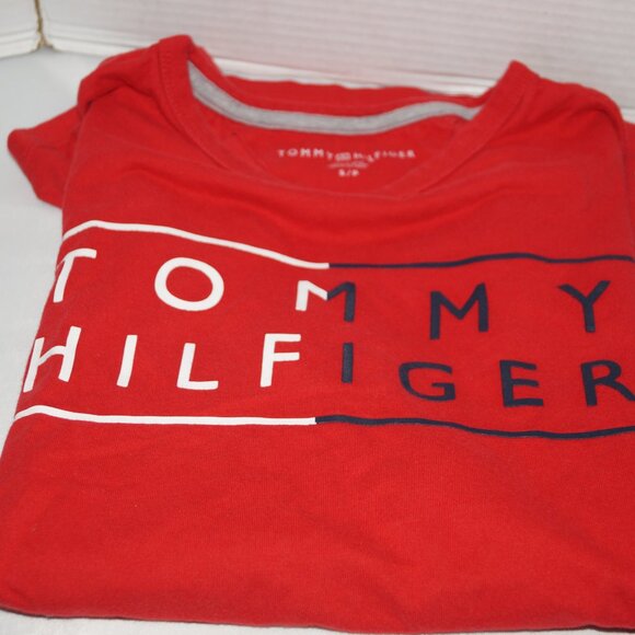 Tommy Hilfiger Shirts Mens S Lot of 2 Spell Out Flag Logo T Shirt Color block - Picture 3 of 9